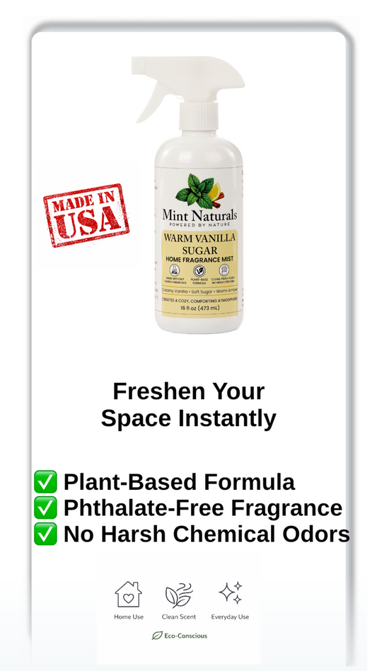 Mint Naturals - Warm Vanilla Home Fragrance Mist