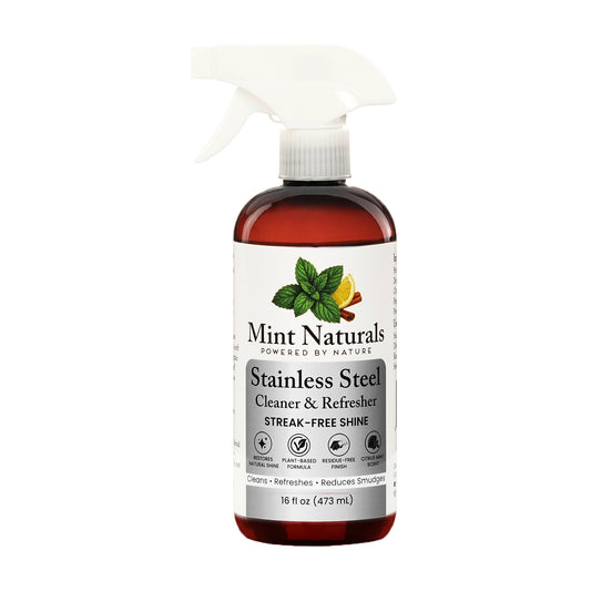 Mint Naturals – Steel Restore | Stainless Steel Cleaner & Polish