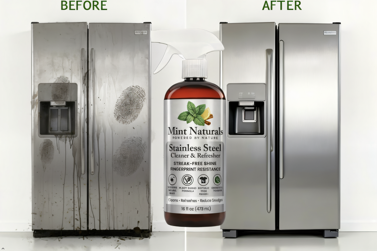 Mint Naturals – Steel Restore | Stainless Steel Cleaner & Polish