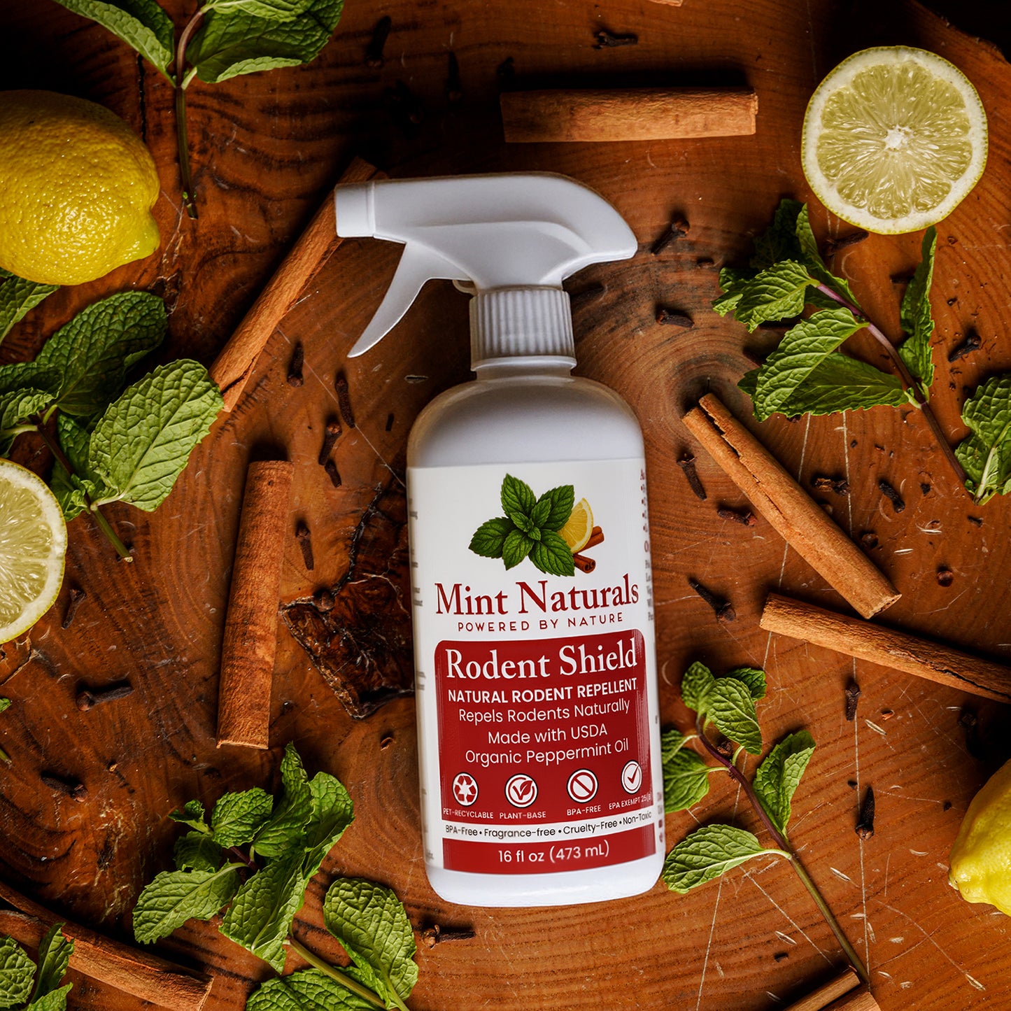 Mint Naturals – Rodent Shield | Natural Rodent Repellent Spray