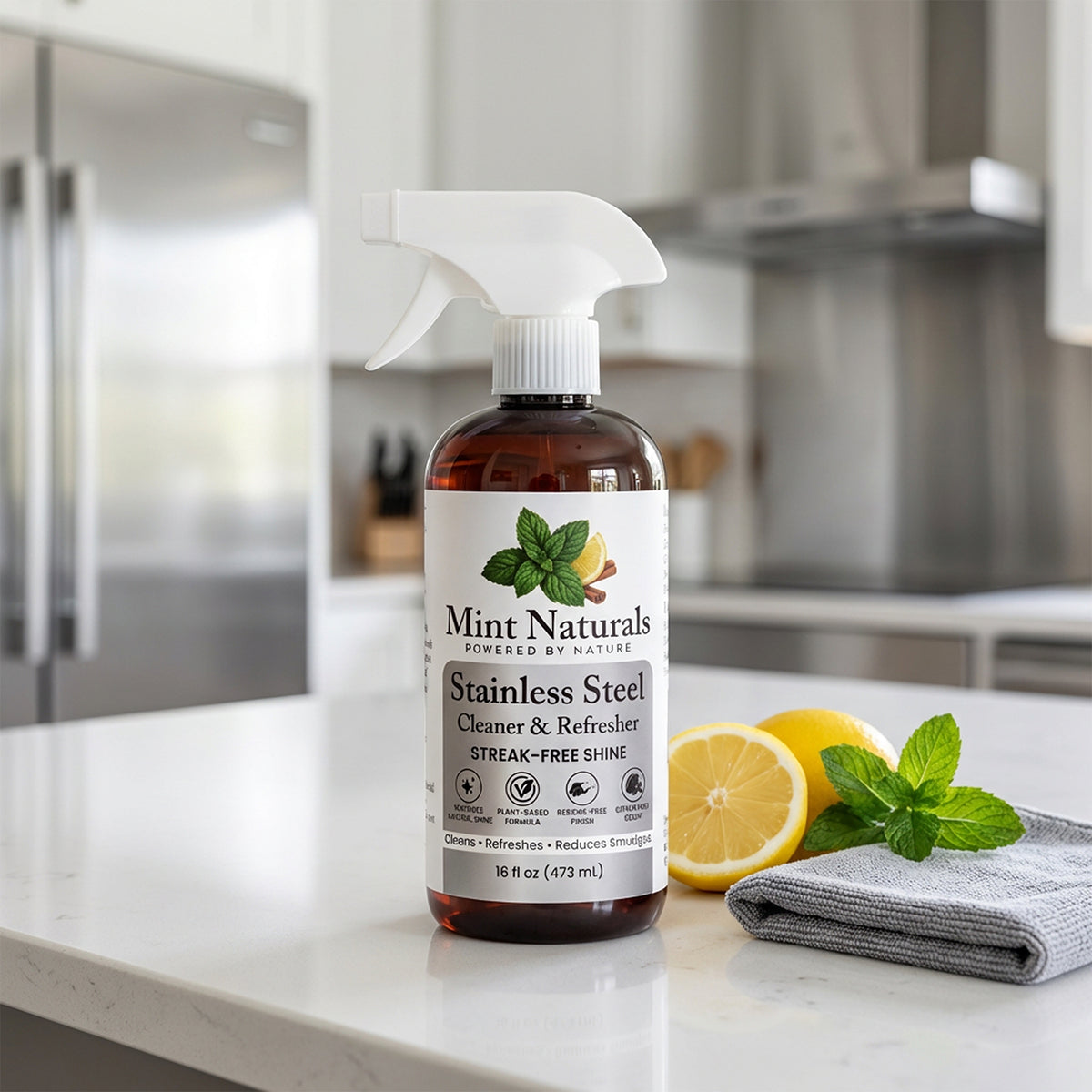Mint Naturals – Steel Restore | Stainless Steel Cleaner & Polish