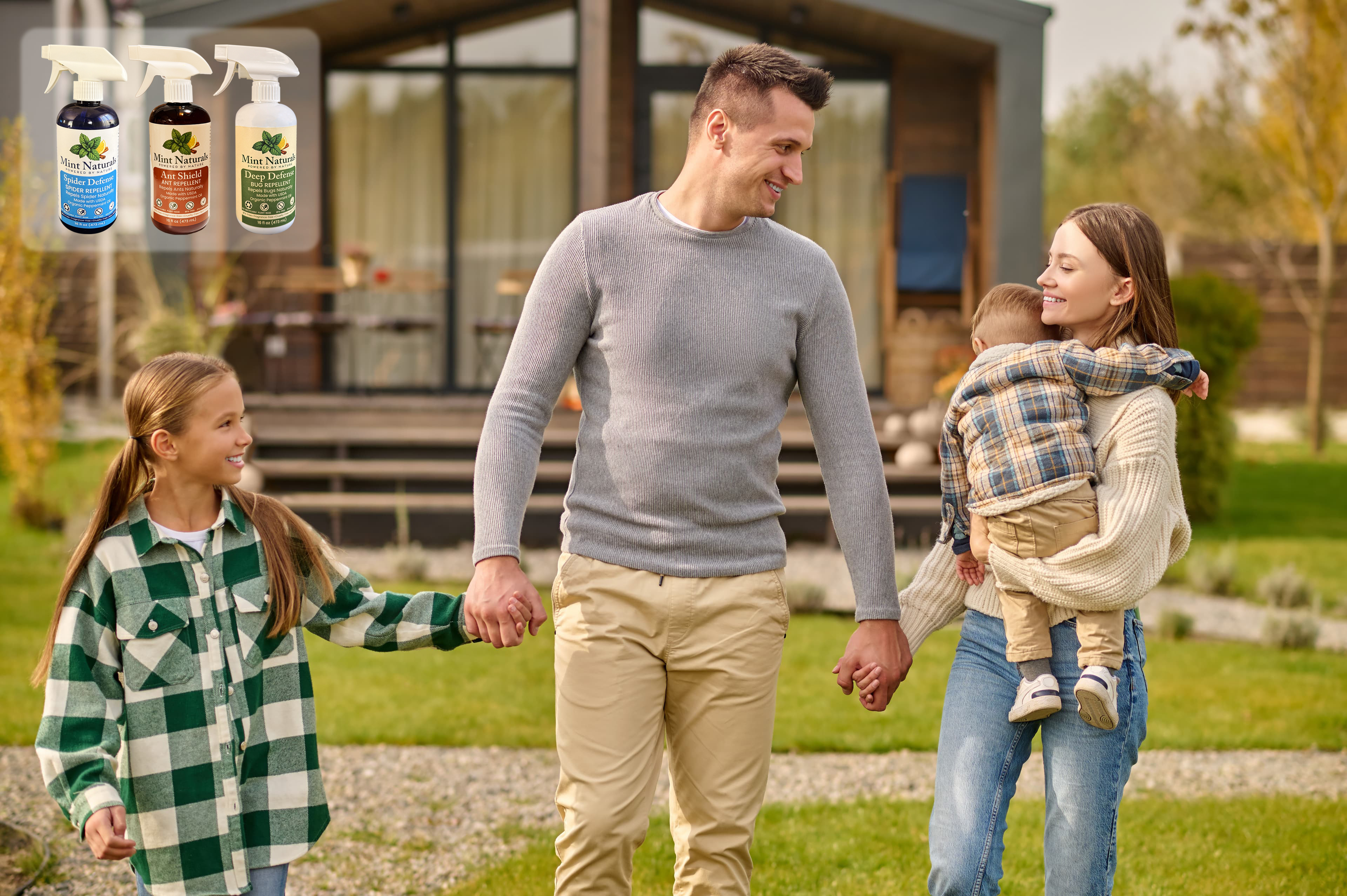 Mint Naturals natural bug repellent hero background